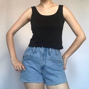 Vintage black crop tank top 🖤